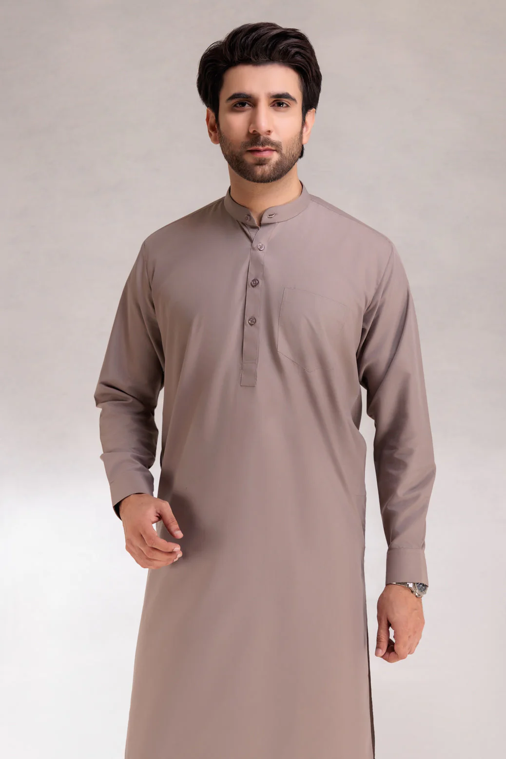 EL-GRAY-BLENDED-SHALWAR SUIT (GSBB22-009) - Image 2