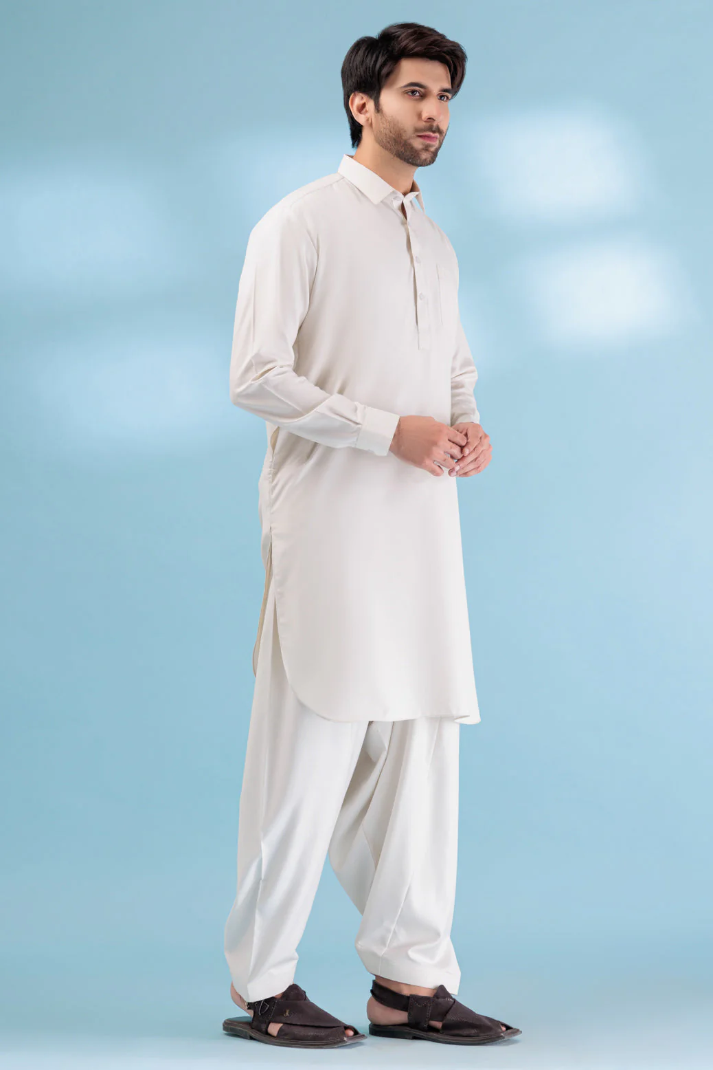 F-BROWN-BLENDED-SHALWAR SUIT - (GSSB23-008) - Image 5