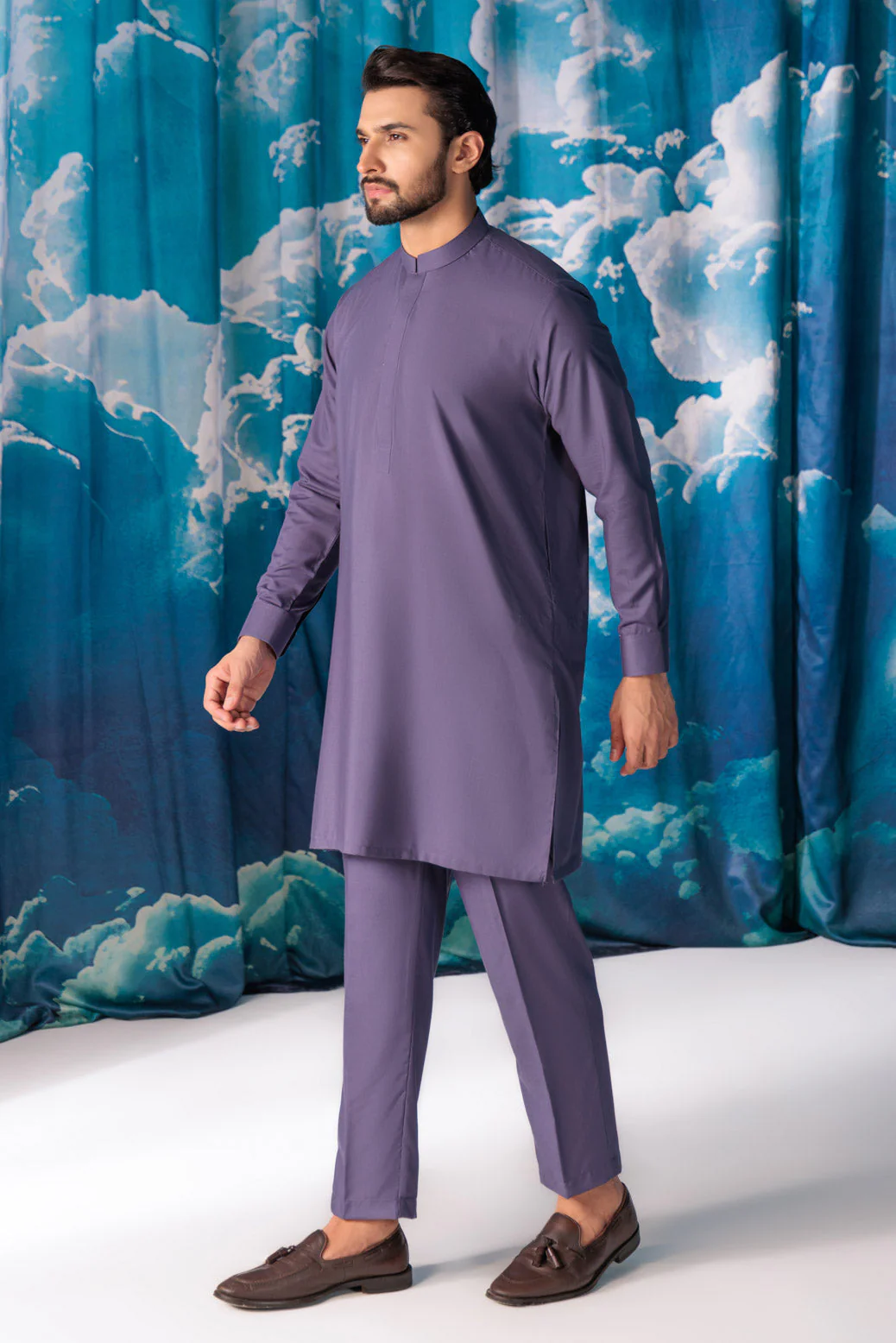 G-THSTLE-BLENDED-KURTA TROUSER - (KSW24-009) - Image 3