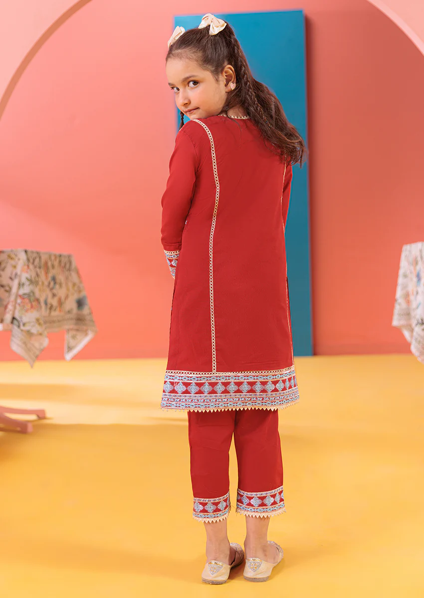 Red - Lawn - 2 Piece (G25DE2004) - Image 2