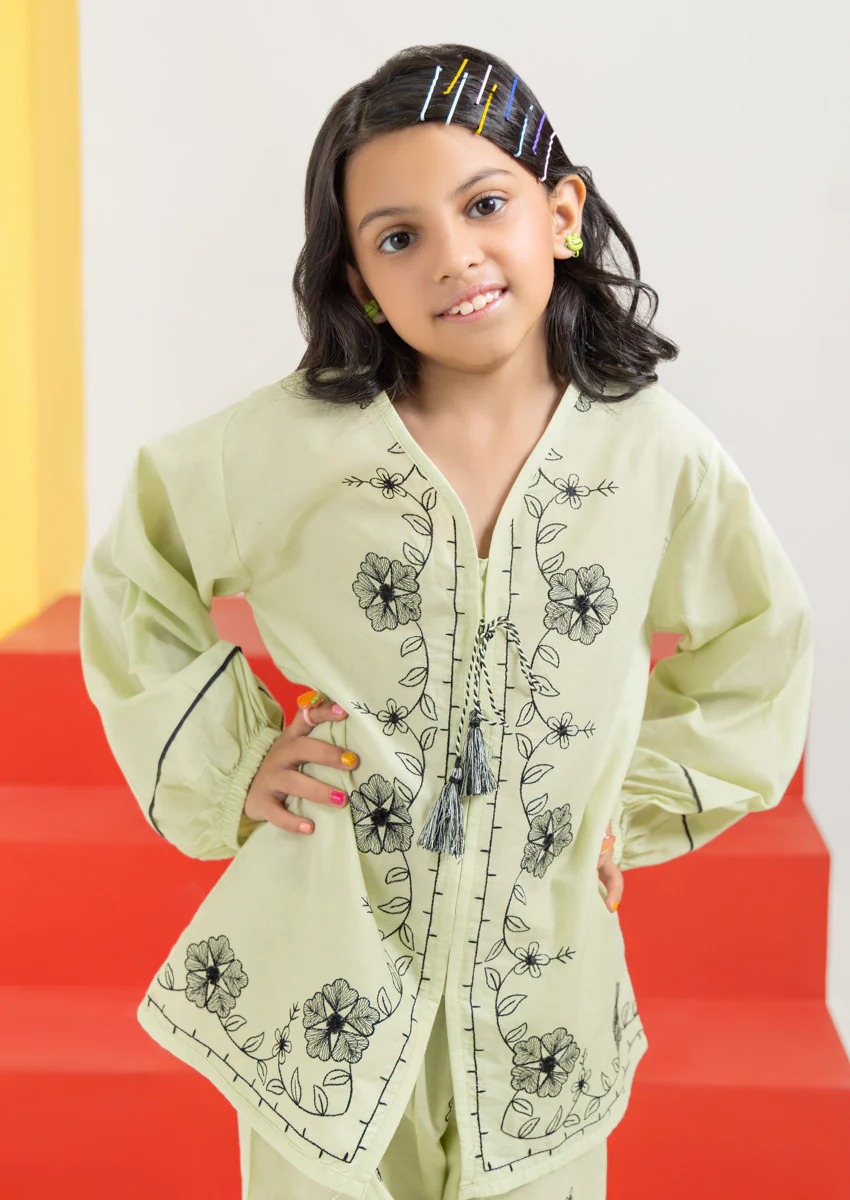 Light-Green-Cambric-2 Piece (G25DE2019) - Image 3