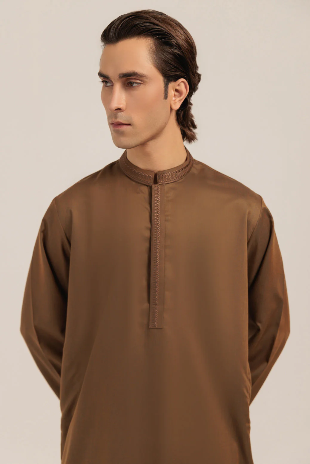 GOLDEN-BLENDED-KURTA SHALWAR - (KSRW24-022) - Image 3
