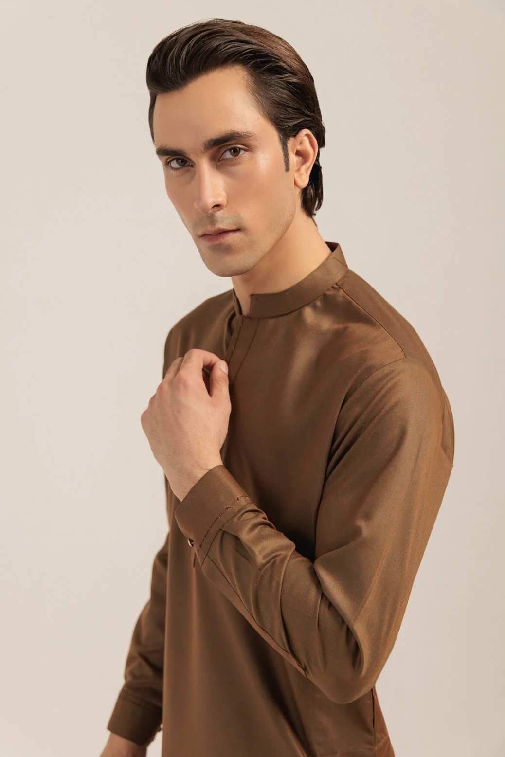 GOLDEN-BLENDED-KURTA TROUSER - (KSW24-024) - Image 4