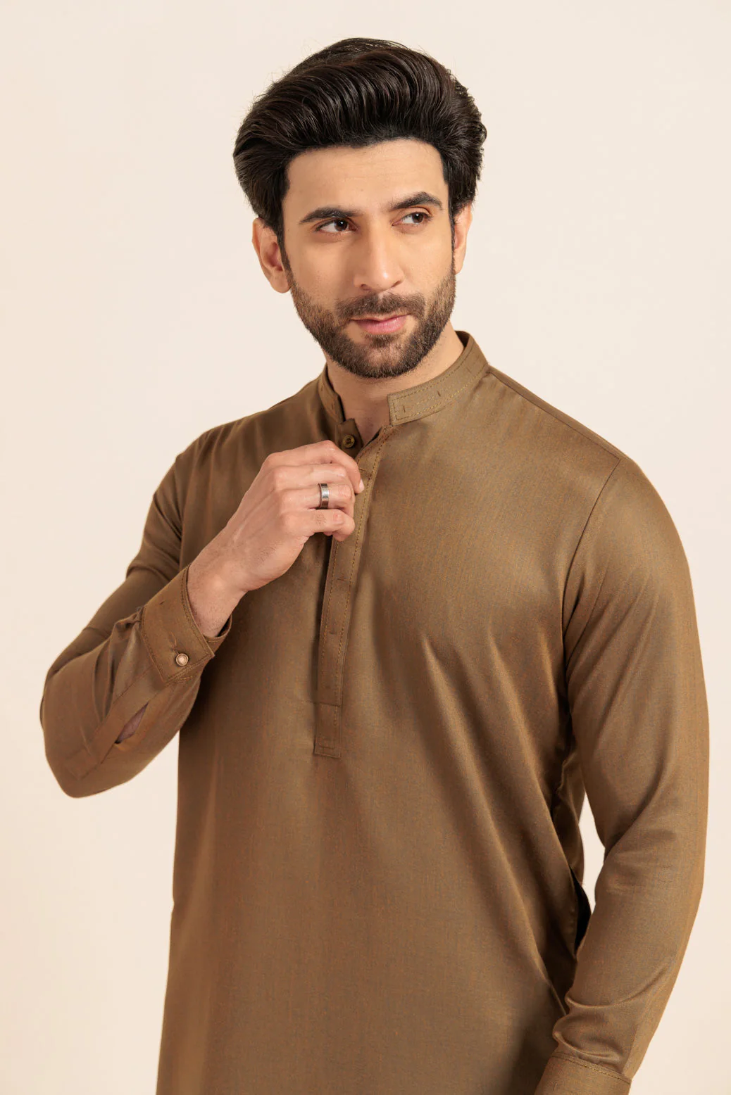 GOLDEN-BLENDED-KURTA TROUSER - (KSW24-025) - Image 2
