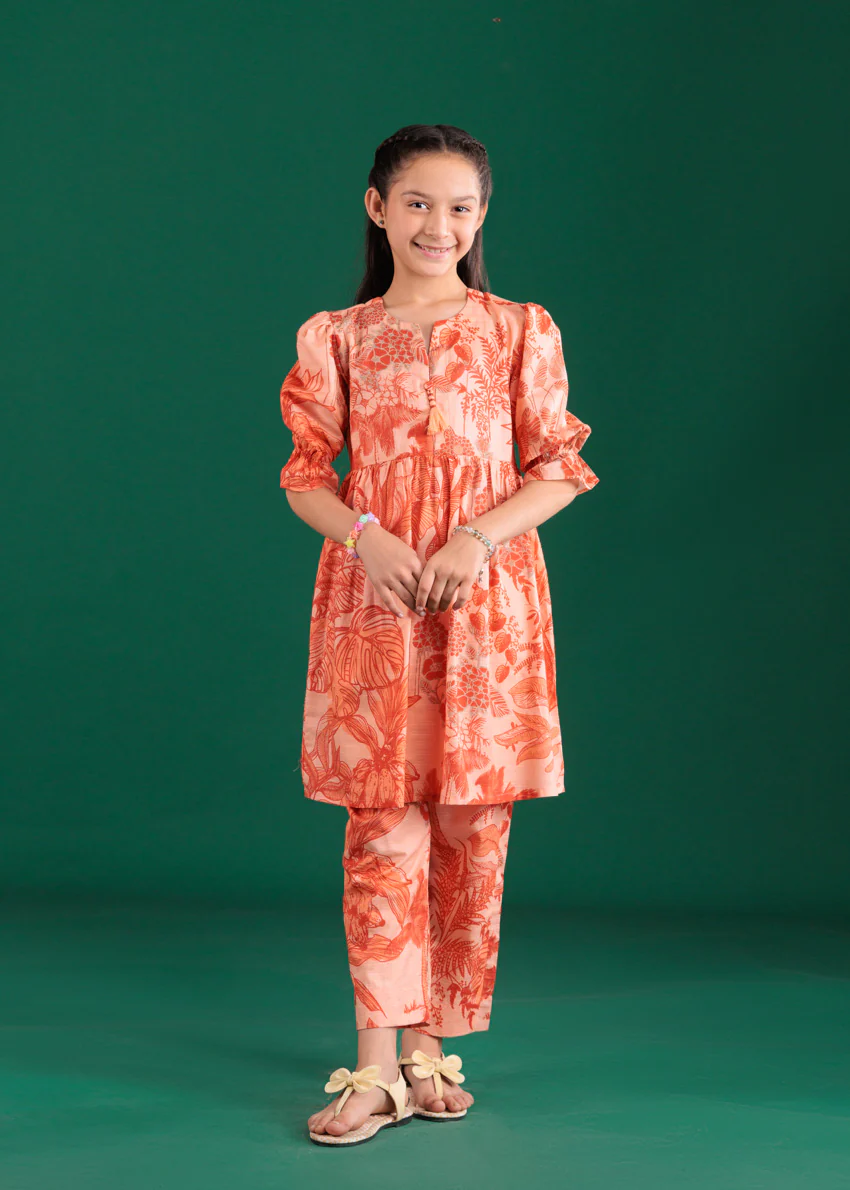 Orange-Dobby-Lawn-2 Piece (GP2PPBS26BG1F18) - Image 5