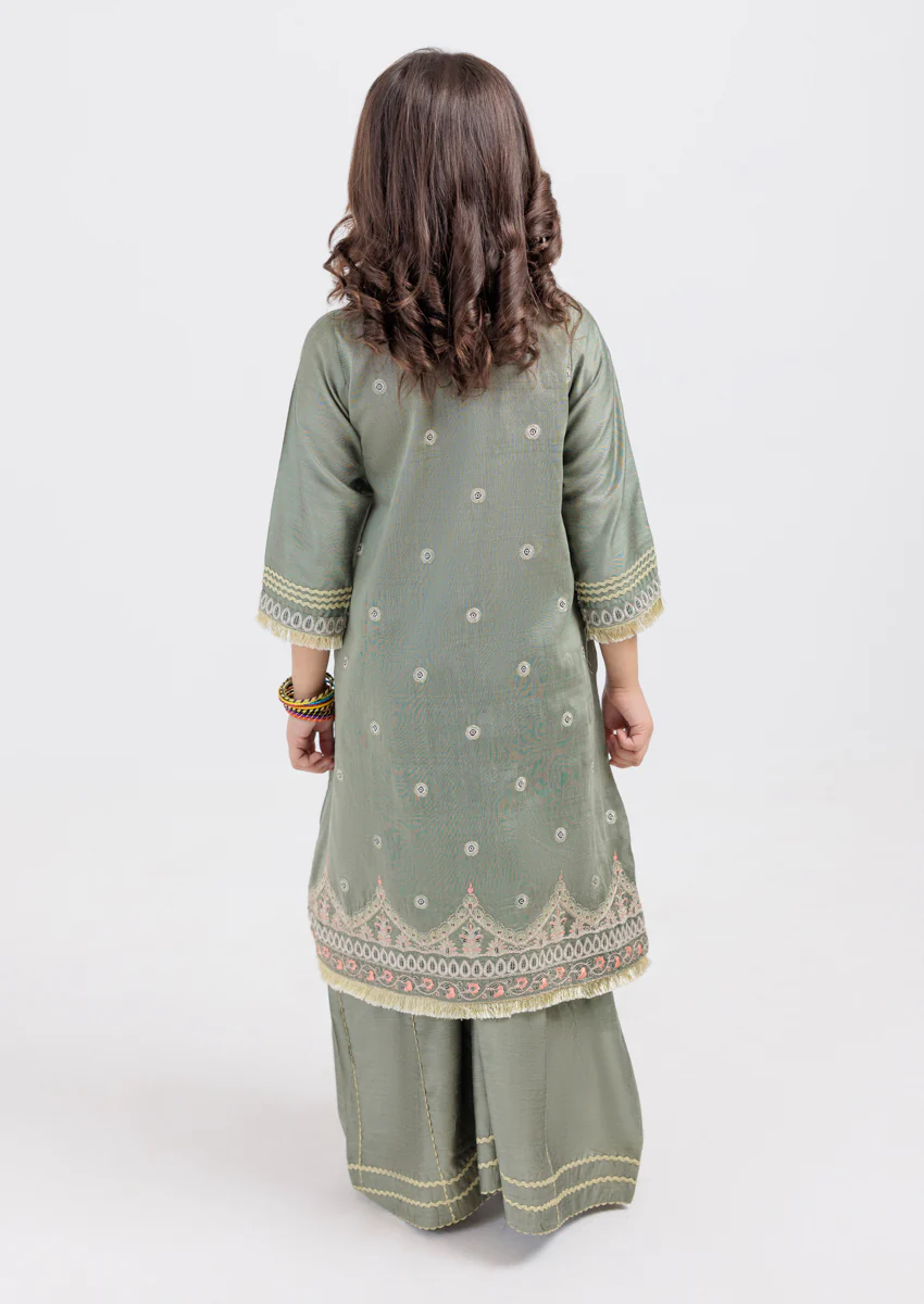 Green-Silk-2 Piece (GPS25DE2011) - Image 2
