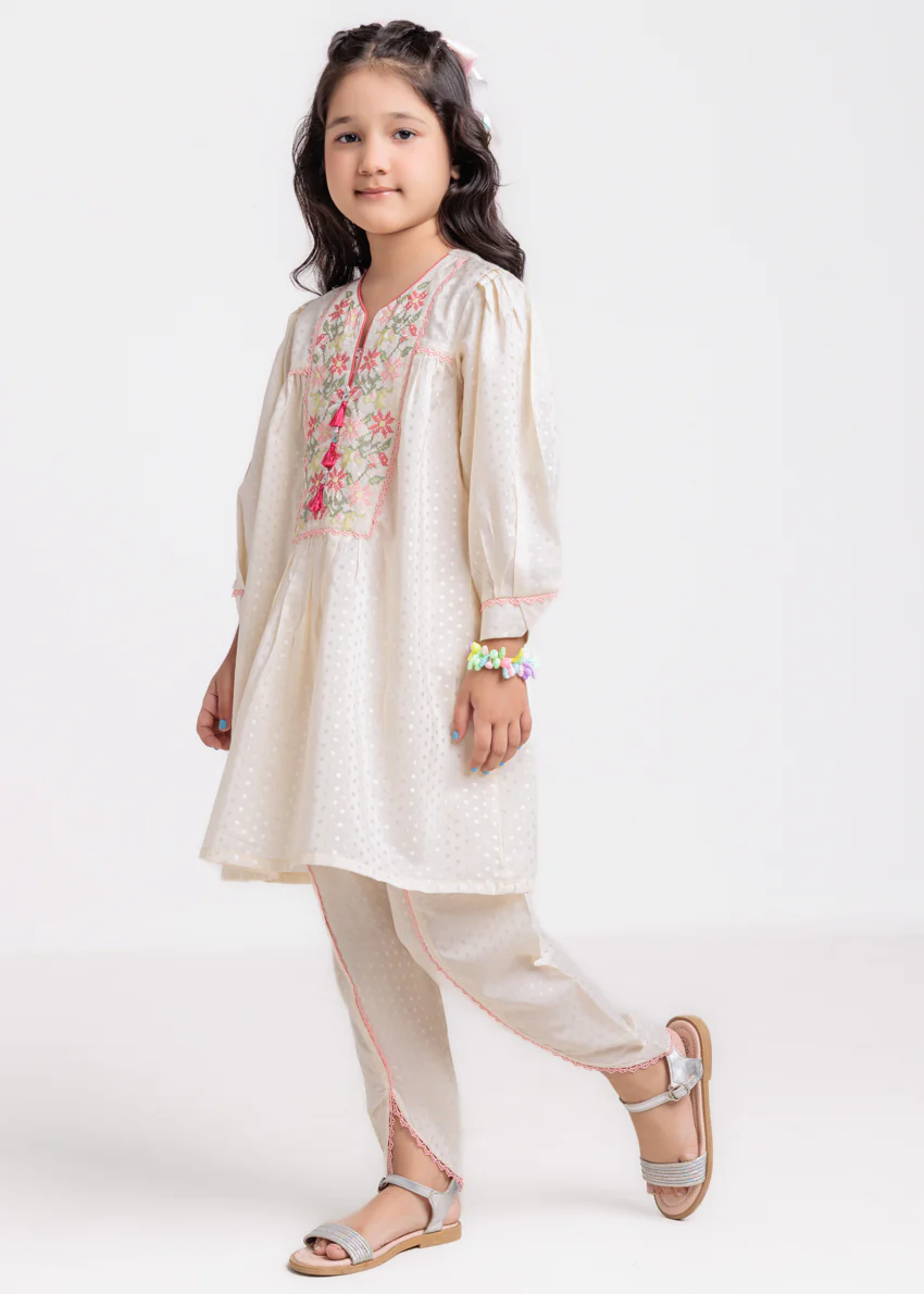 Cream-Viscose-2 Piece (GPS25DE2012) - Image 3