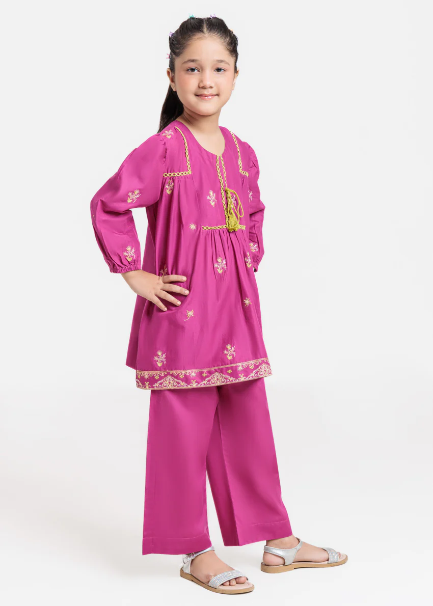 Hot-Pink-Cambric-2 Piece (GPS25DE2015) - Image 3