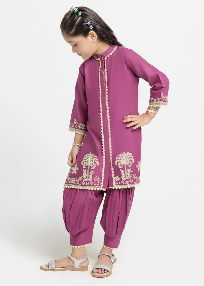 Purple-Cambric-2 Piece (GPS25DE2031) - Image 4