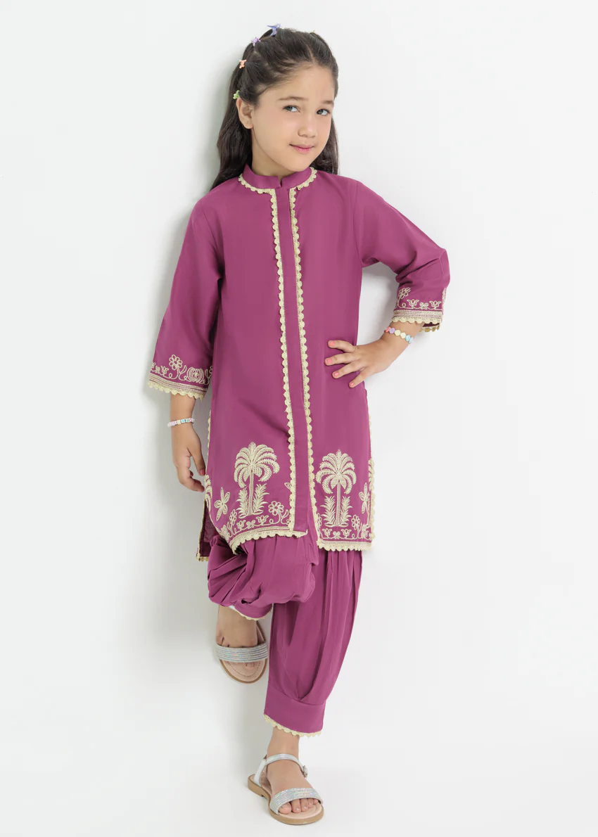 Purple-Cambric-2 Piece (GPS25DE2031) - Image 7