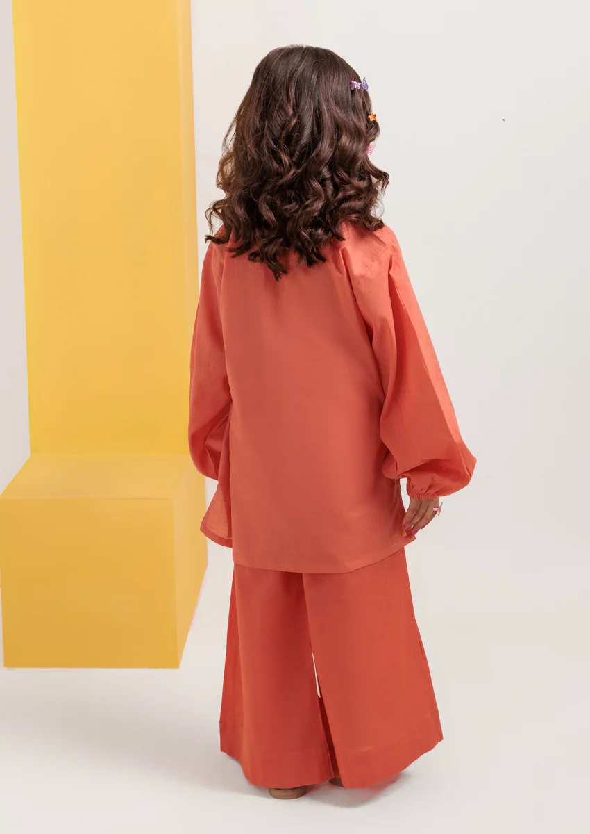 Peach-Cambric-2 Piece (GPS25DE2046) - Image 2