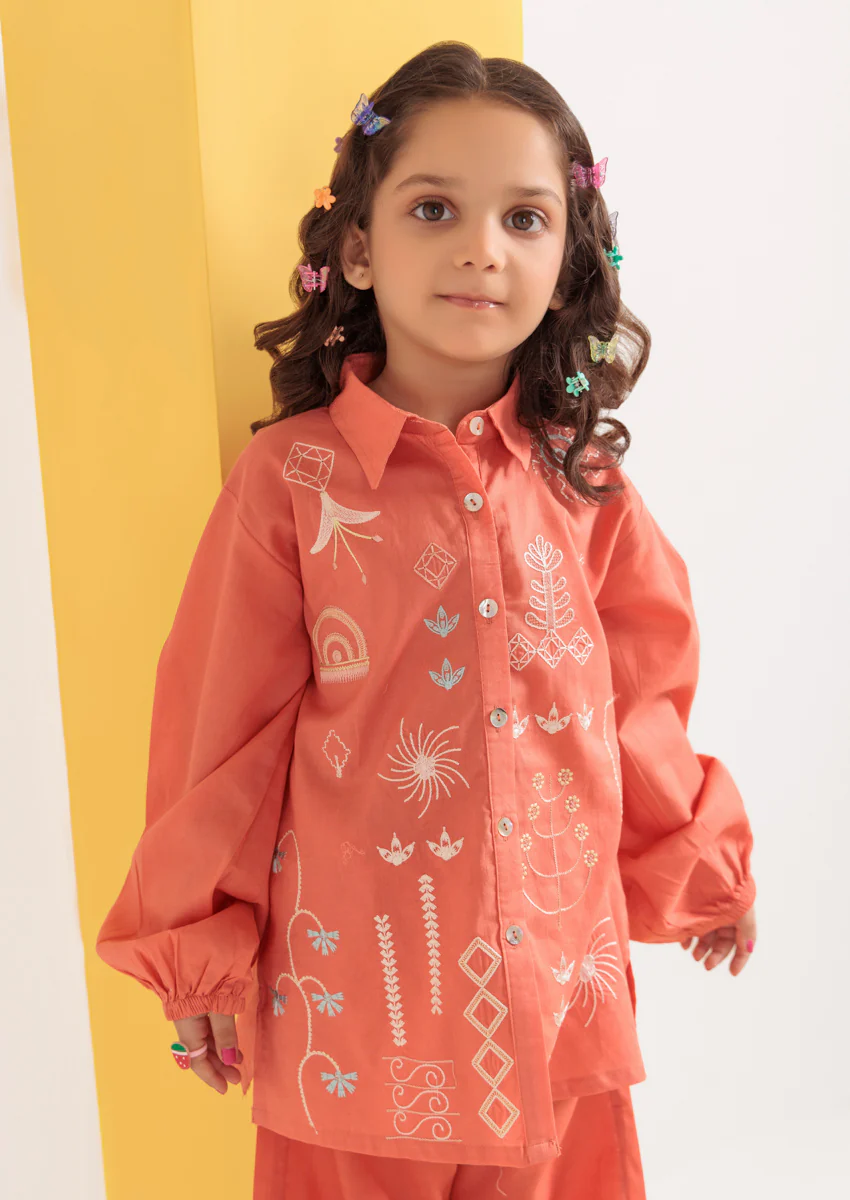 Peach-Cambric-2 Piece (GPS25DE2046) - Image 8