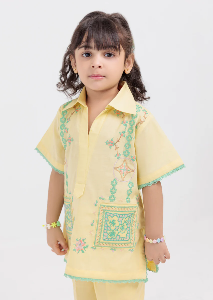 Yellow-Cambric-2 Piece (GPS25DE2048) - Image 4