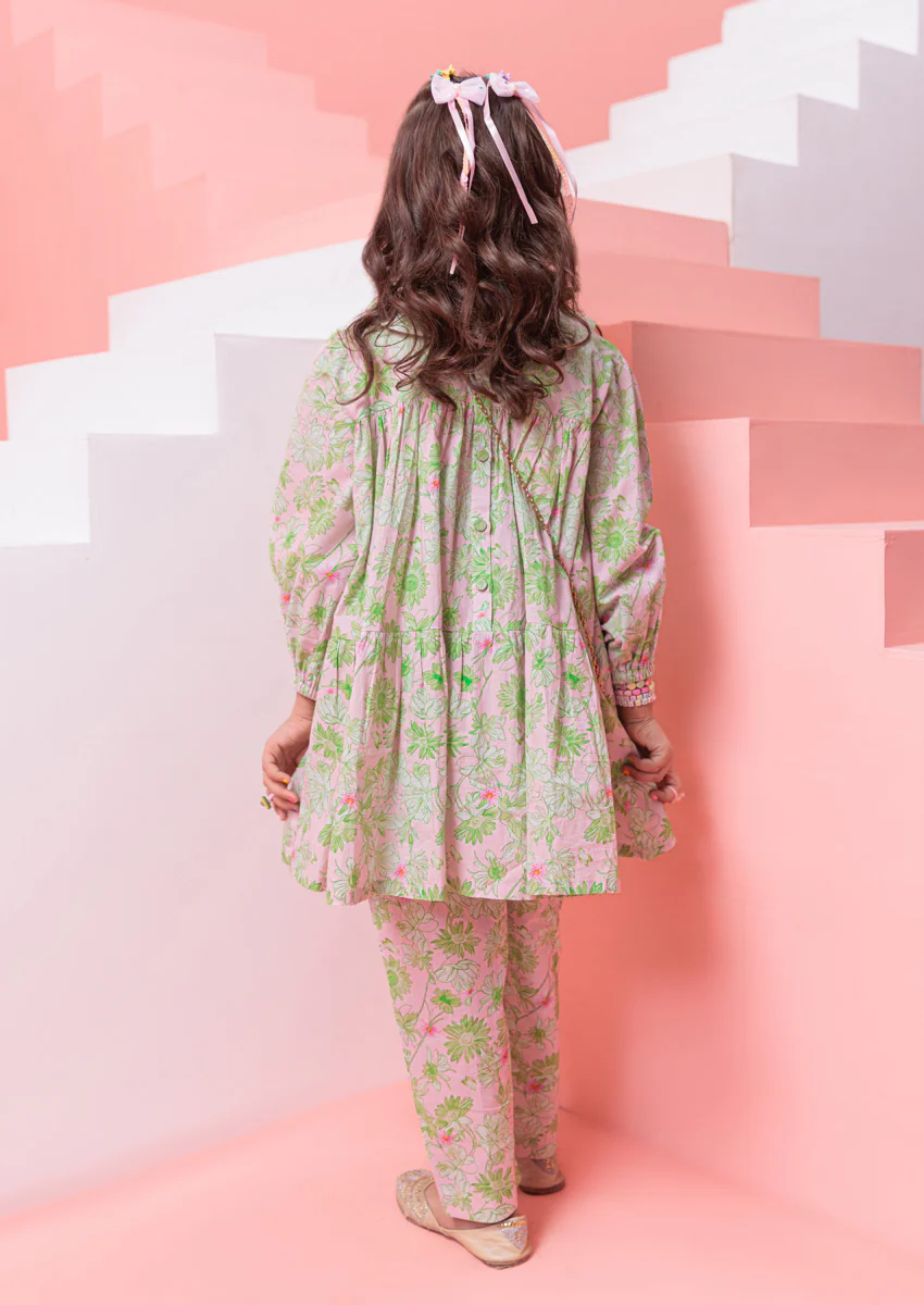 L-Pink-Lawn-2 Piece (GPS25P2004) - Image 2