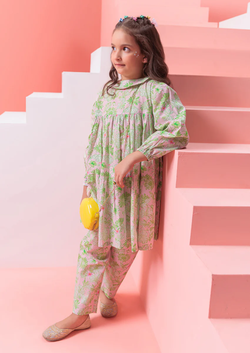 L-Pink-Lawn-2 Piece (GPS25P2004) - Image 5