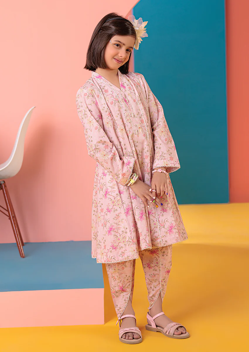 L-Pink-Lawn-2 Piece (GPS25P2005) - Image 5