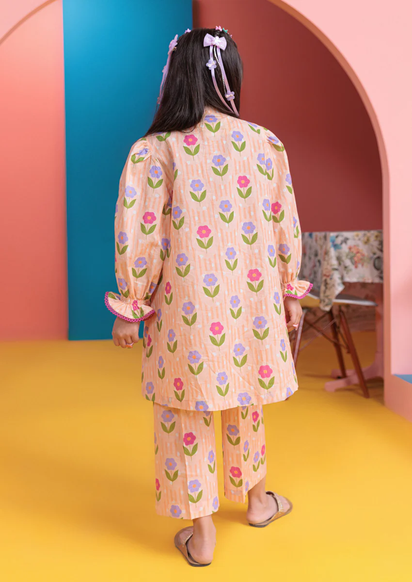 Peach-Cambric-2 Piece (GPS25P2009) - Image 2