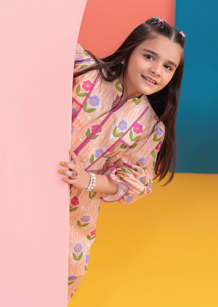 Peach-Cambric-2 Piece (GPS25P2009) - Image 3