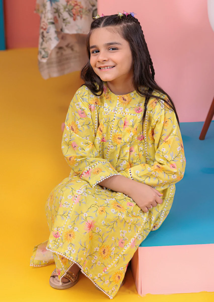 Yellow-Lawn-2 Piece (GPS25P2013) - Image 4