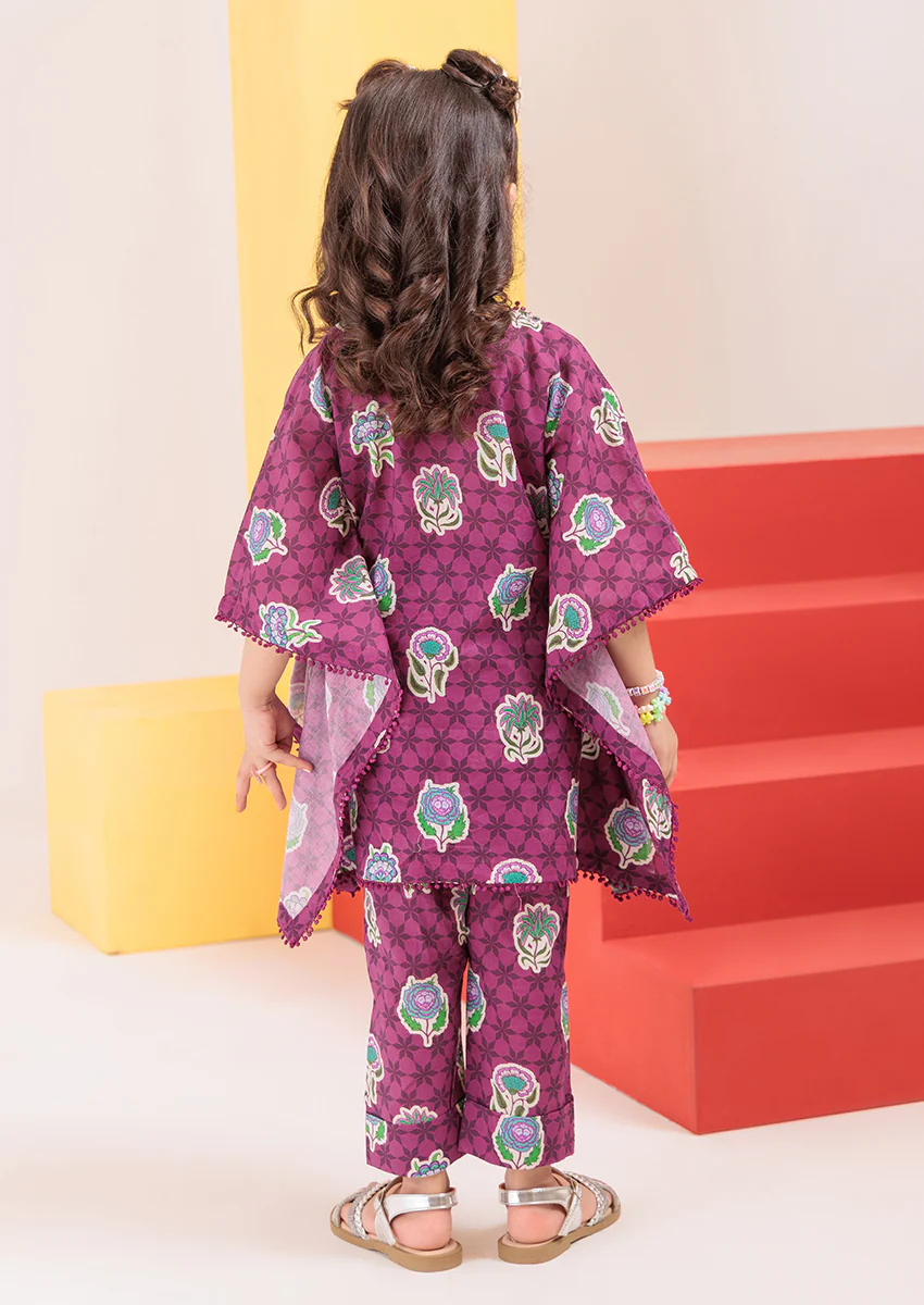 Purple-Cambric-2 Piece (GPS25P2023) - Image 2