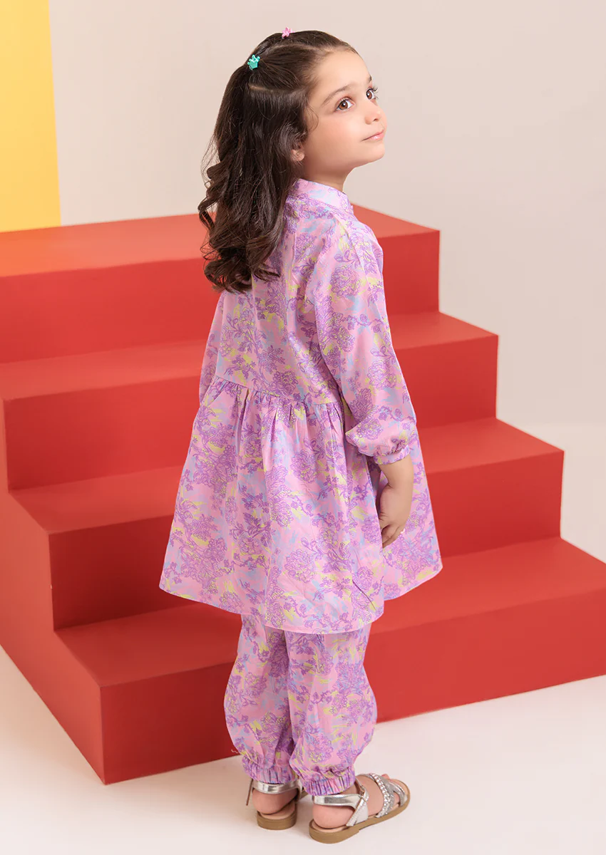 Purple-Cambric-2 Piece (GPS25P2033) - Image 2