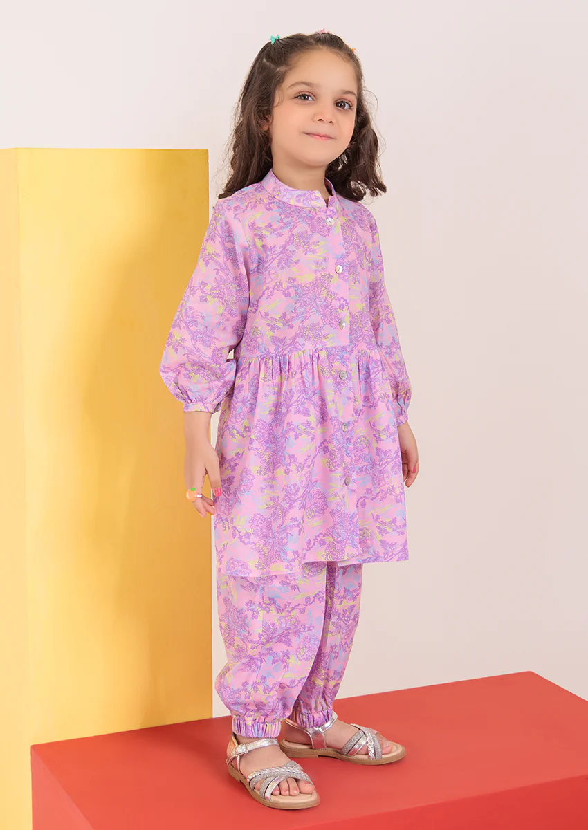 Purple-Cambric-2 Piece (GPS25P2033) - Image 4