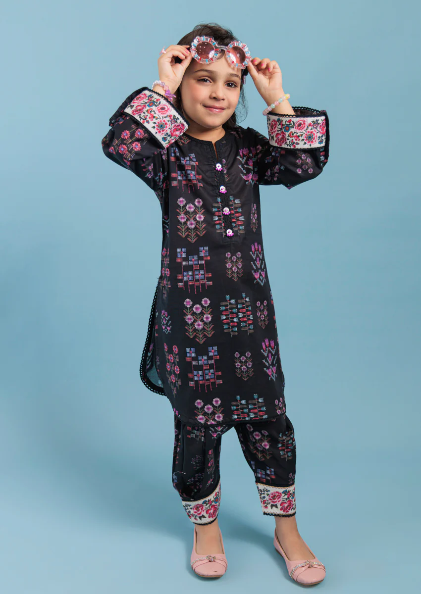 Black-Cambric-2 Piece (GPS25P2039) - Image 5