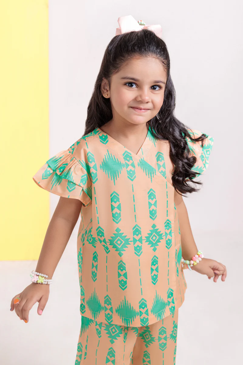 L-Peach-Cambric-2 Piece (GPS25P2041) - Image 3