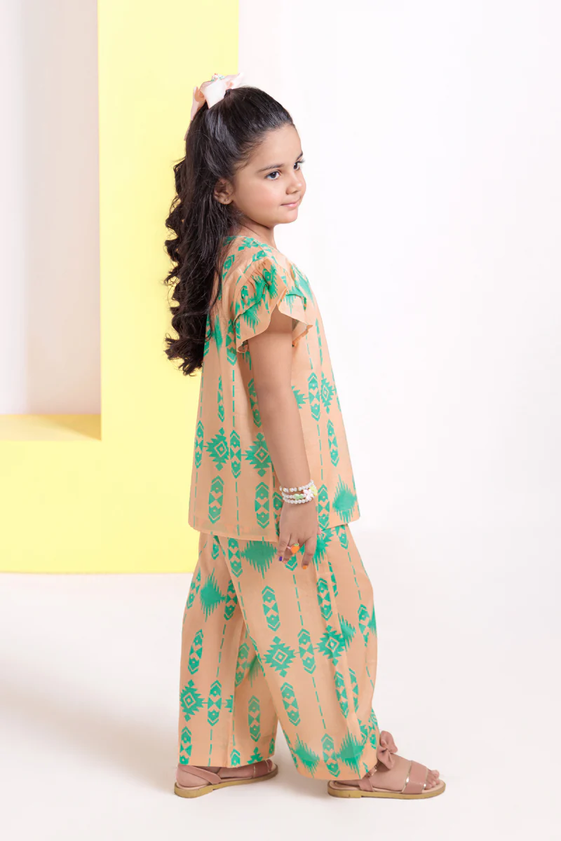 L-Peach-Cambric-2 Piece (GPS25P2041) - Image 4