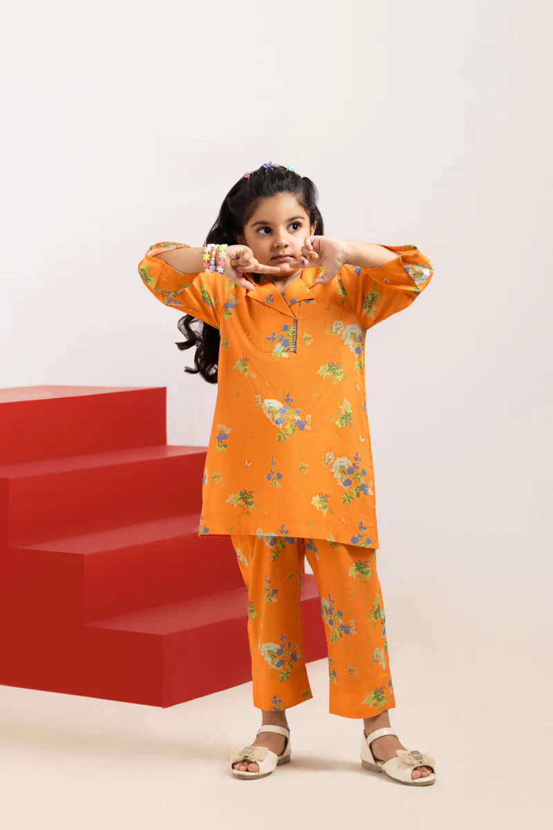 Orange-Cambric-2 Piece (GPS25P2043) - Image 3