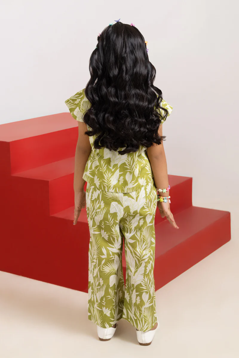 Olive-Cambric-2 Piece (GPS25P2053) - Image 2