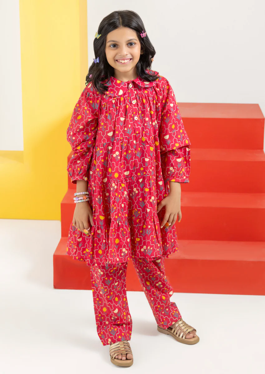 Pink-Cambric-2 Piece (GPS25P2060) - Image 3