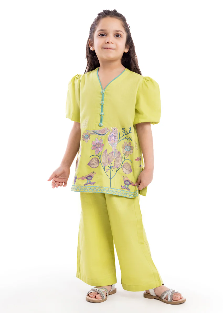 Yellow-Khaddar-2 Piece (GPSTSBW25BG10N35) - Image 3