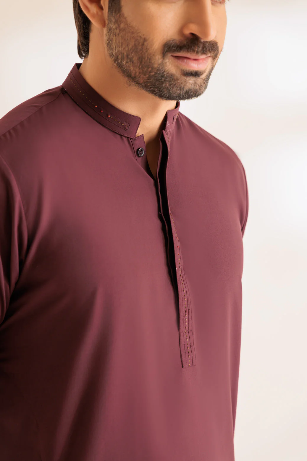GRAPE-BLENDED-KURTA PAJAMA TROUSER - (KSS24-005) - Image 4