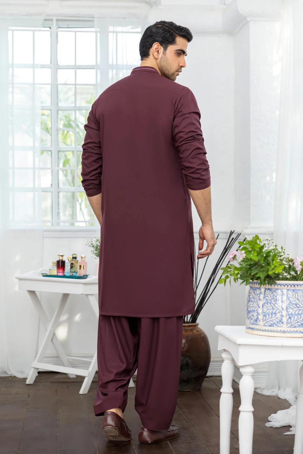 GRAPE-BLENDED-KURTA SHALWAR - (KSRR24-012) - Image 4