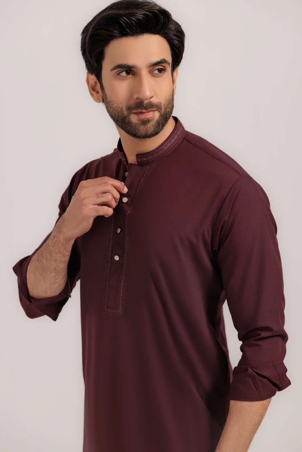 GRAPE-BLENDED-KURTA TROUSER - (KSW24-003) - Image 4