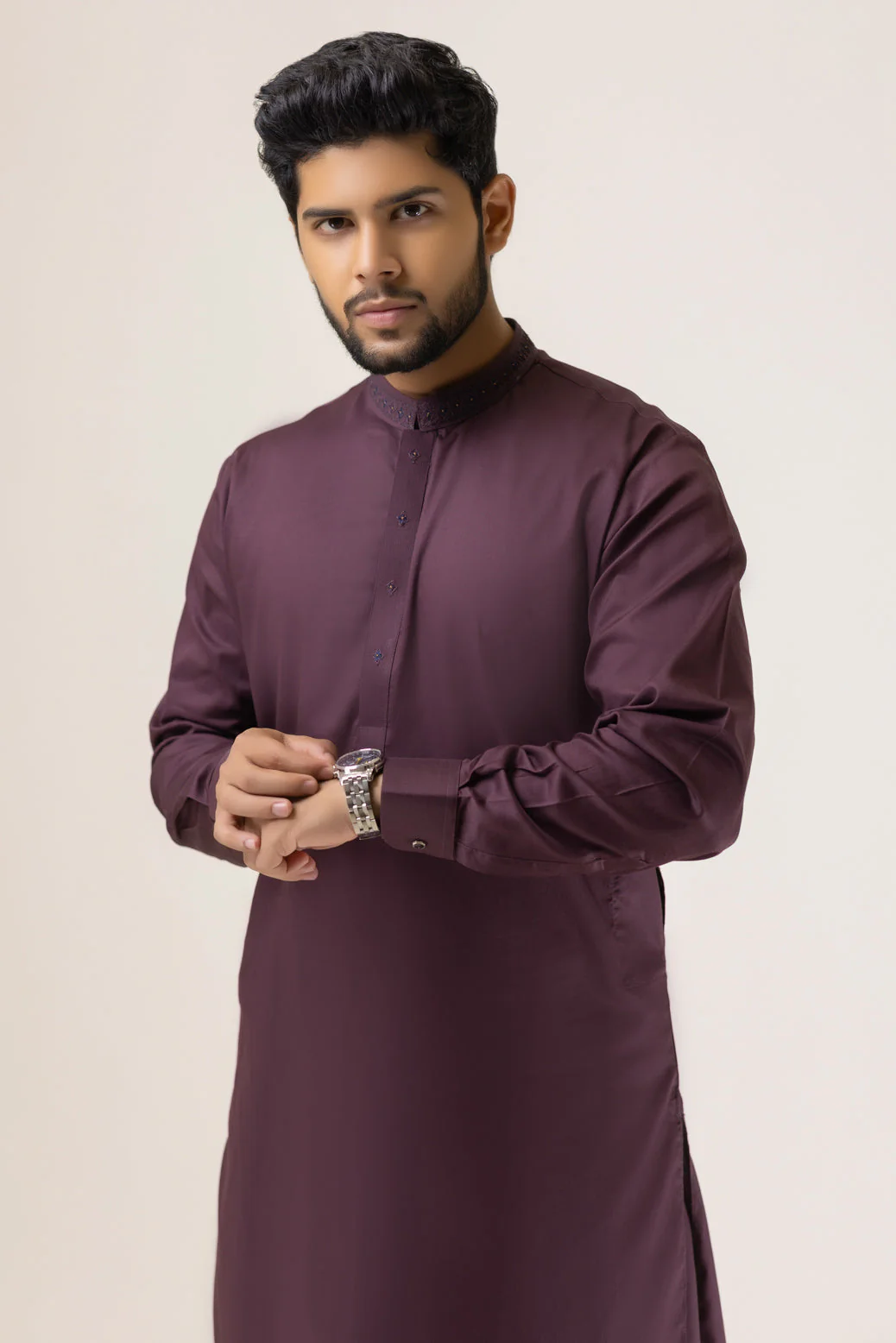 GRAPE-COTTON-KURTA SHALWAR - (KSRB23-027) - Image 2
