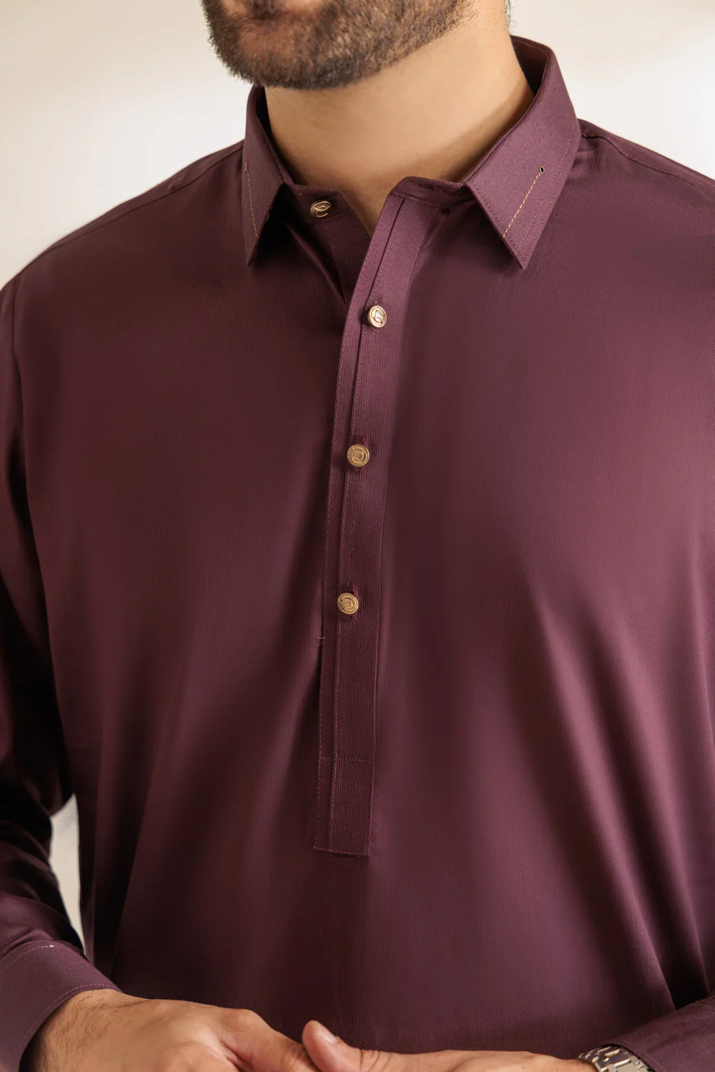 GRAPE-COTTON-KURTA SHALWAR - (KSRR24-005) - Image 2