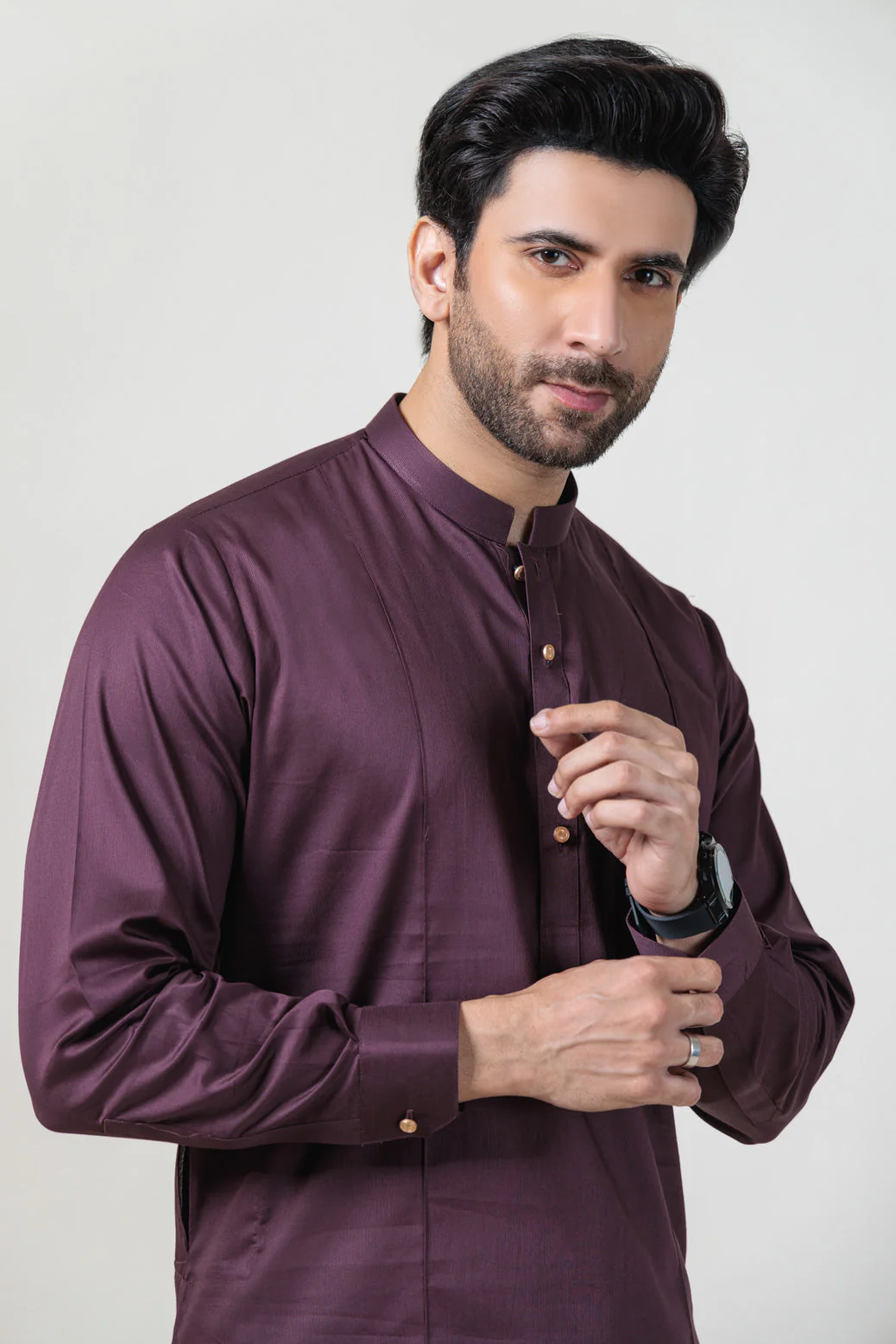 GRAPE-COTTON-KURTA SHALWAR - (KSRR24-016) - Image 2
