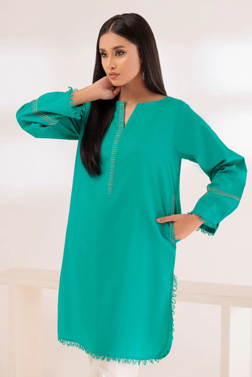GREEN-CAMBRIC-1 PIECE (SAK231P45) - Image 2