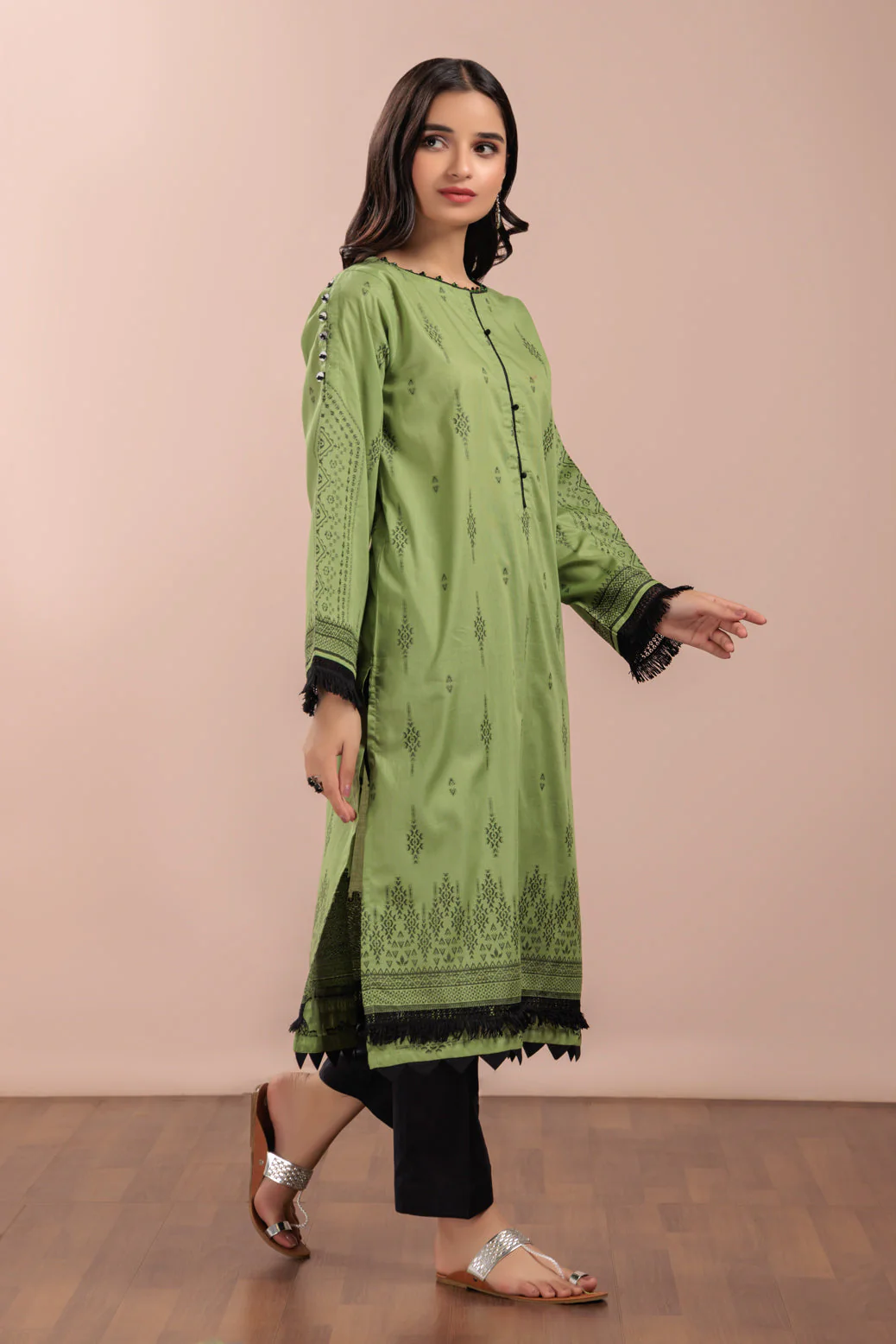 GREEN-JACQUARD-1-PIECE (JRW221P02) - Image 3