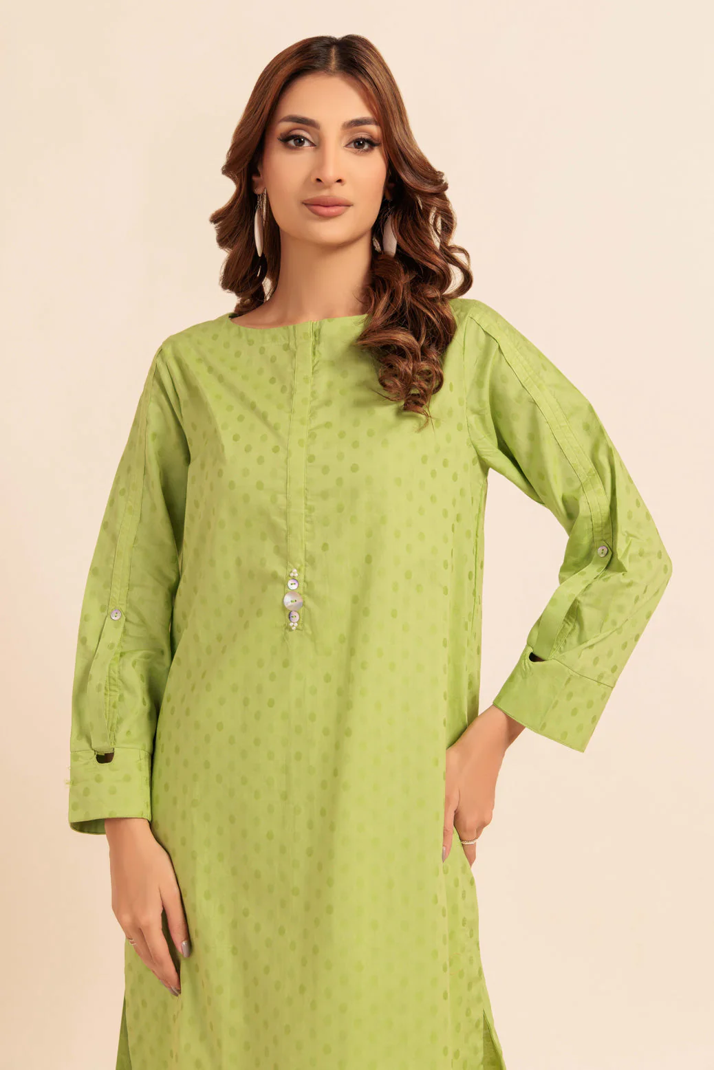 GREEN-JACQUARD-1 PIECE (PWS1241P12) - Image 5