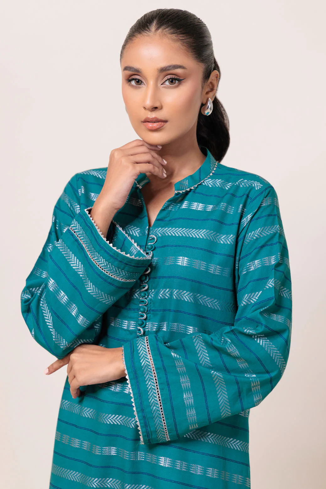 GREEN-JACQUARD-1 PIECE (PWS2241P03) - Image 4