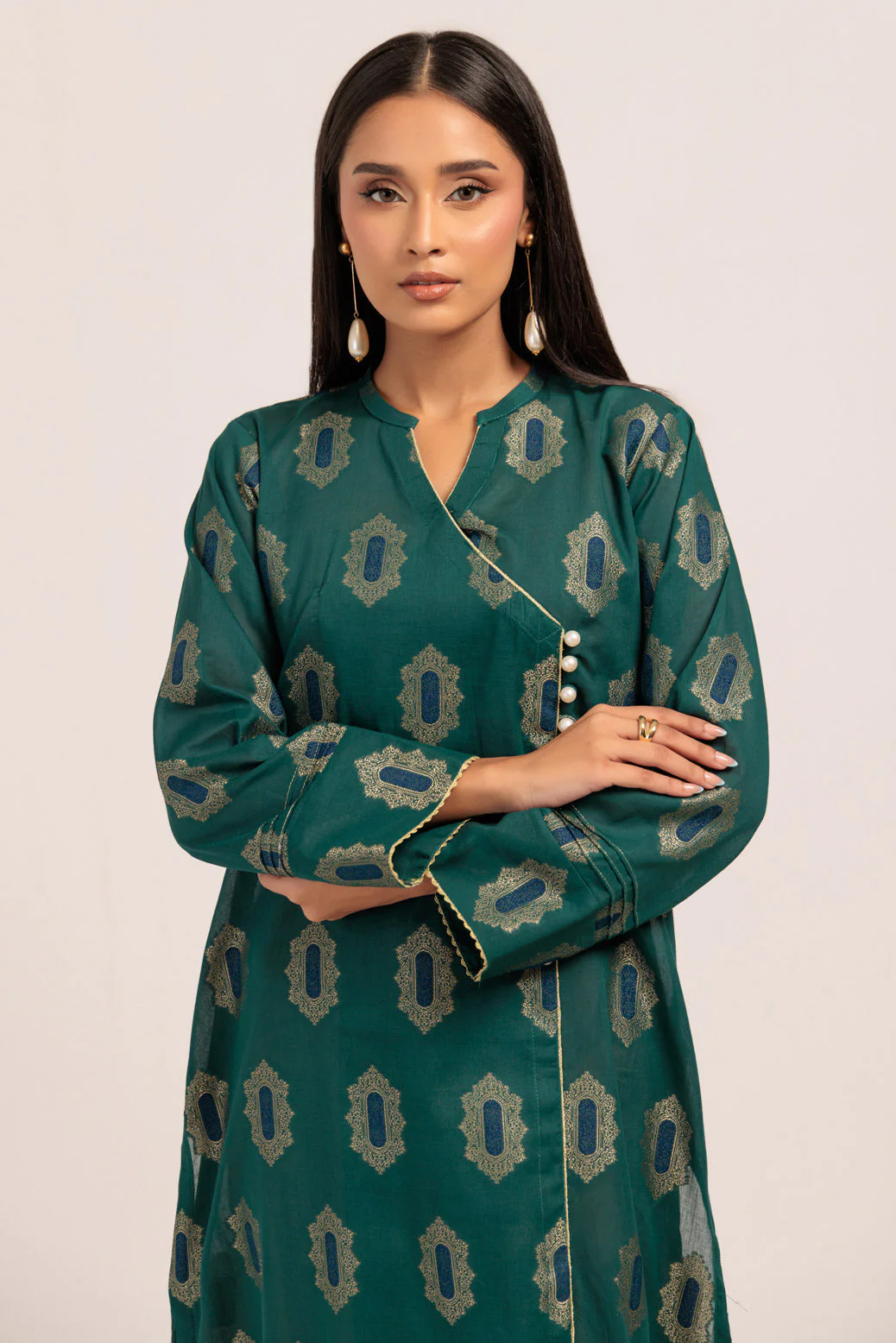 GREEN-JACQUARD-1 PIECE (PWS5241P10) - Image 3