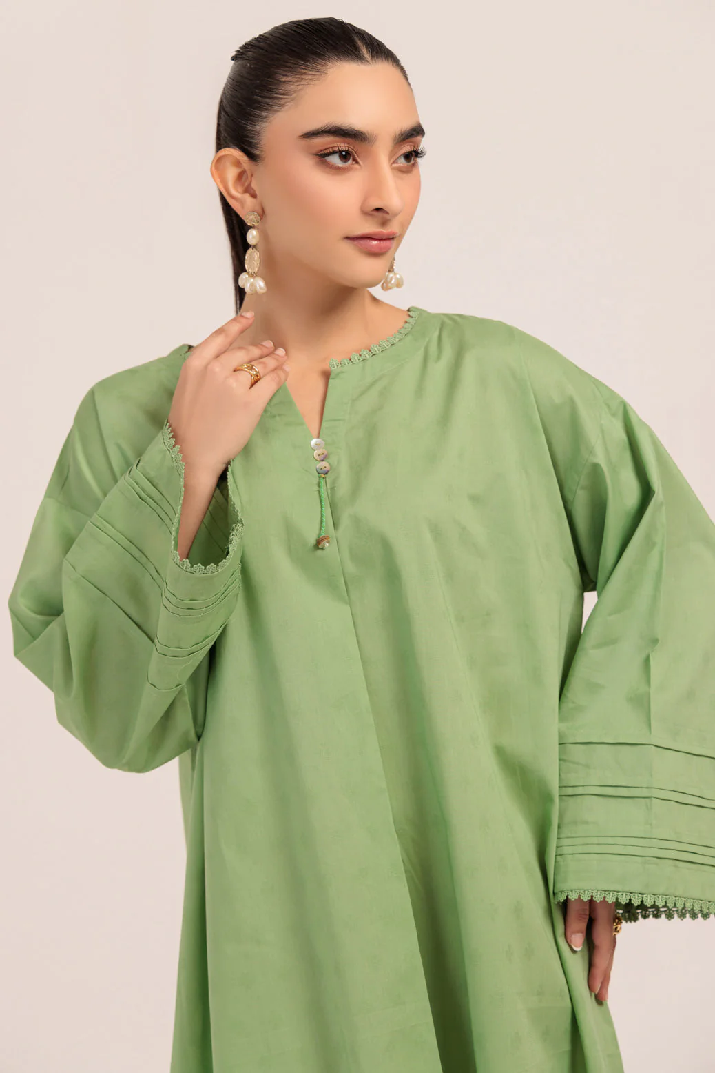 GREEN-JACQUARD-1 PIECE (PWS6241P13) - Image 4