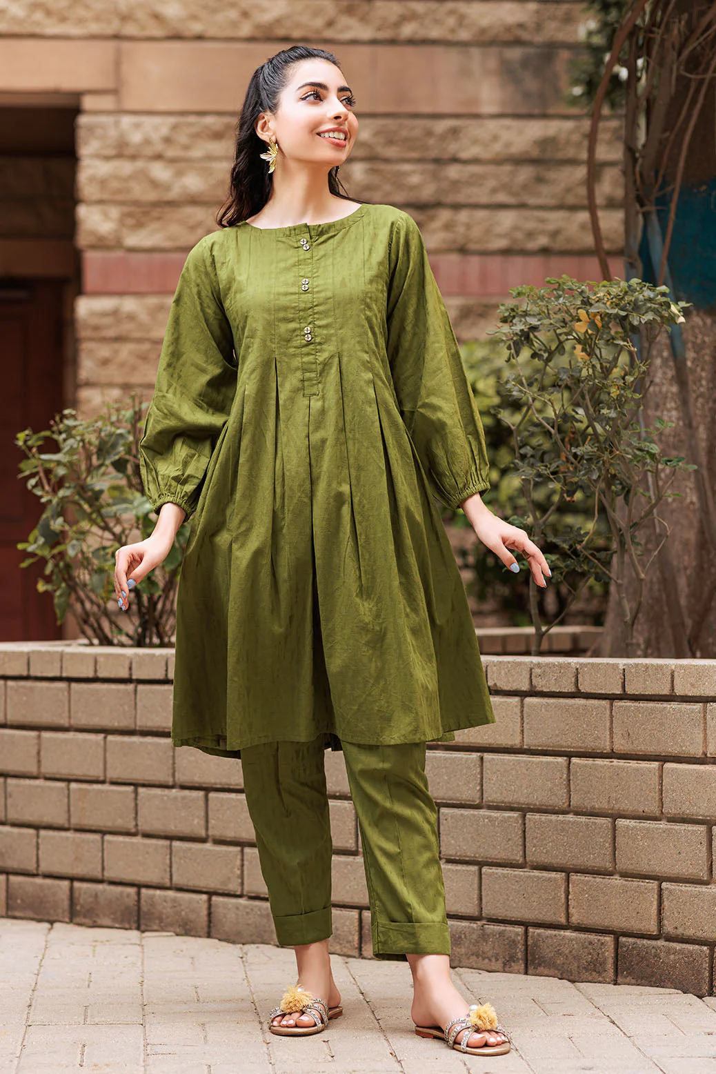 GREEN-JACQUARD-2 PIECE (BSSS232P11) - Image 3