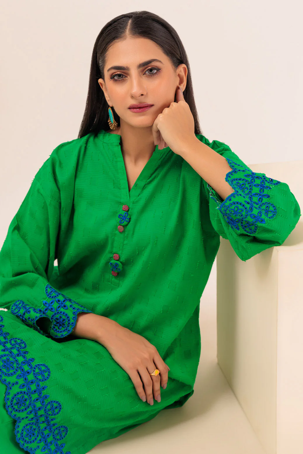 GREEN-JACQUARD-2 PIECE (PWS6232P20) - Image 2