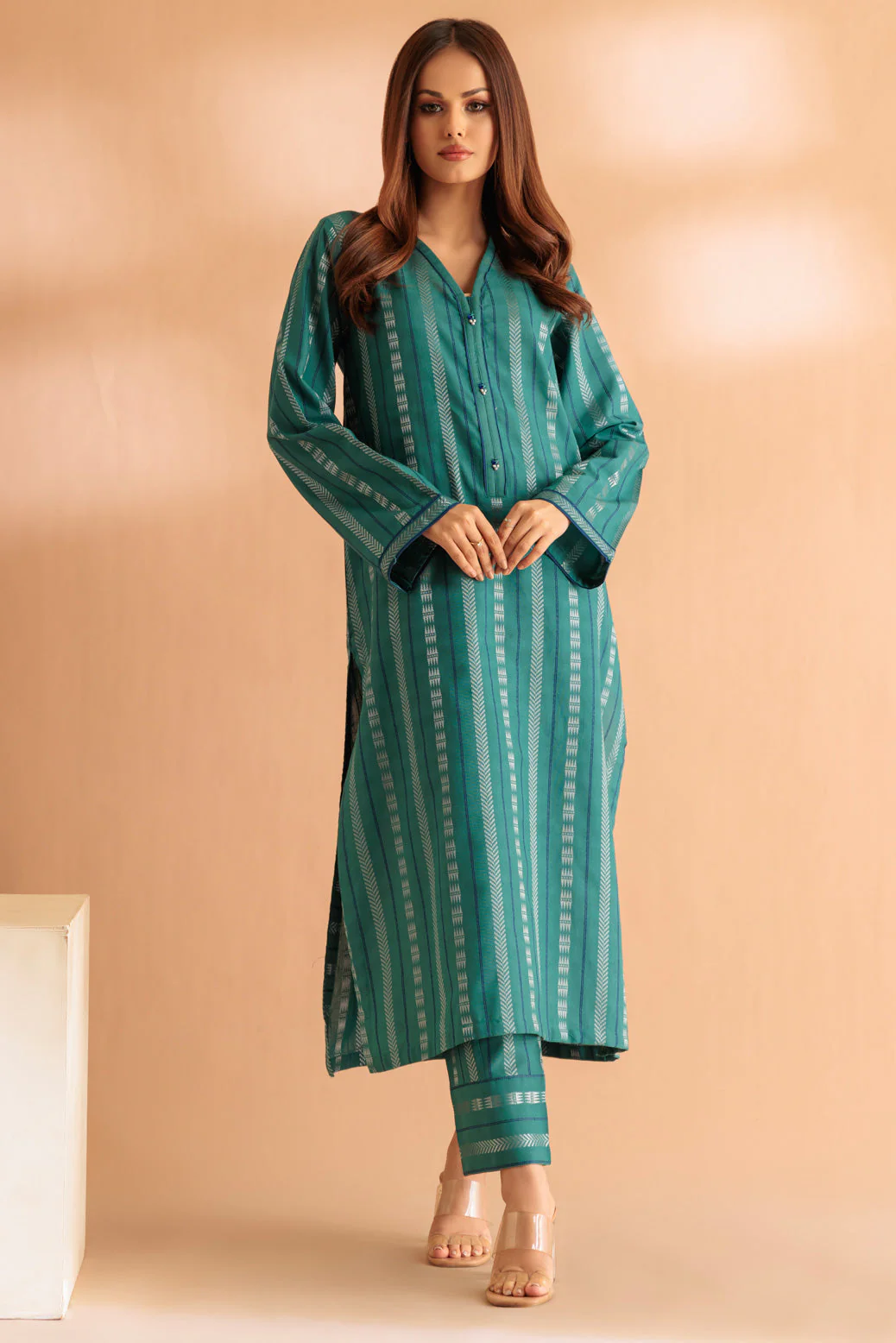 GREEN-JACQUARD-2 PIECE (SS6242P32) - Image 2