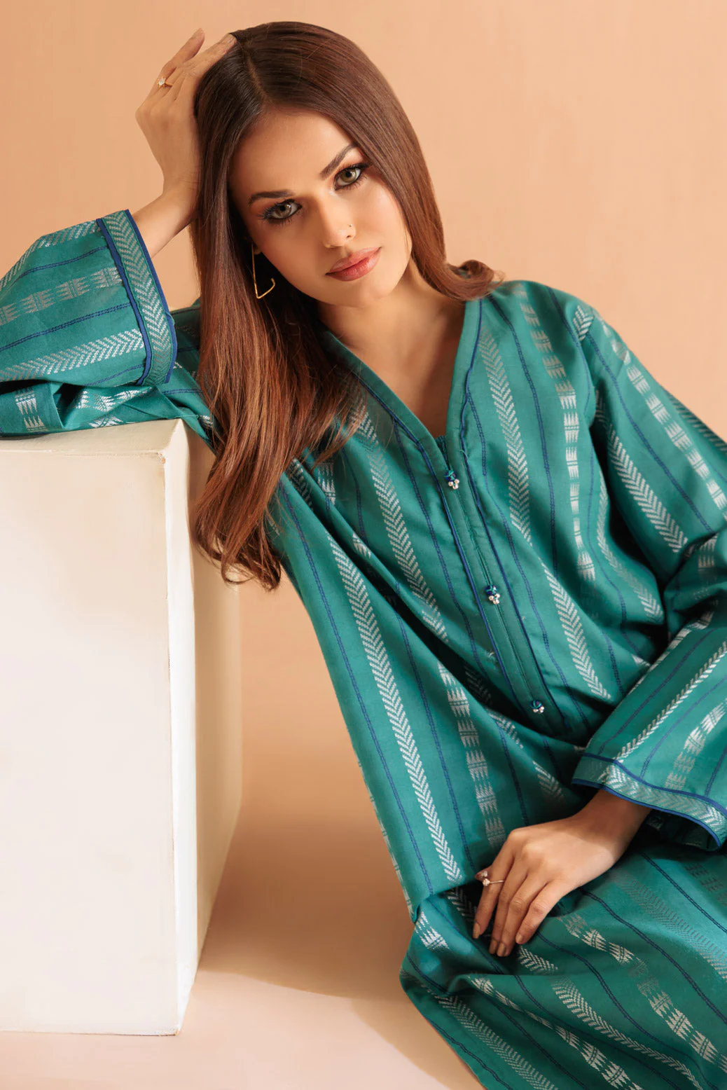 GREEN-JACQUARD-2 PIECE (SS6242P32) - Image 3