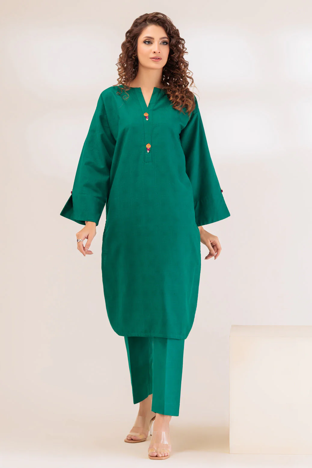 GREEN-JACQUARD-2 PIECE (WS6232P27) - Image 3